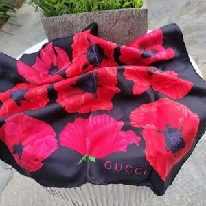 Gucci Scarf 100% Silk Authentic